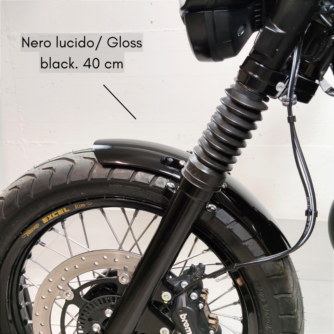 Short aluminum front fender with supports