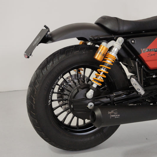 License plate holder with 3-1 multifunctional indicators - Moto Guzzi V9 