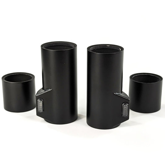 Fork covers for original headlight bracket with integrated indicators 