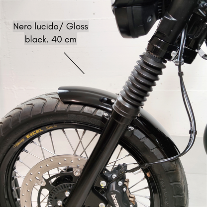 Short aluminum front fender with supports 