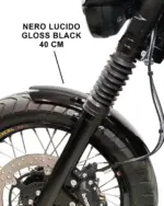Parafango anteriore corto in alluminio con supporti - immagine 4